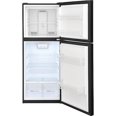 Frigidaire Frigidaire 10.1 Cu. Ft. Black Top Freezer Apartment-Size Designer Refrigerator FFET1022UB